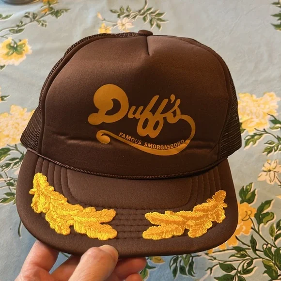 Rare Vintage Duff's Brown and Gold Trucker Hat - Picture 1 of 15